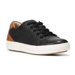 Naturalizer Morrison Black and Brown Leather Sneakers Size 5